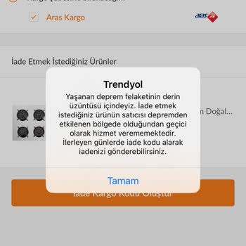 Yanlış Ocak Siparişi İade Sorunu Çözülmüyor