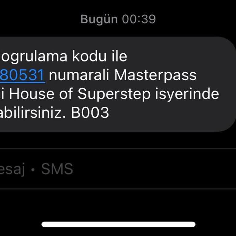 Yanlış Gönderilen Masterpass Kodları Hakkında Acil Şikayet