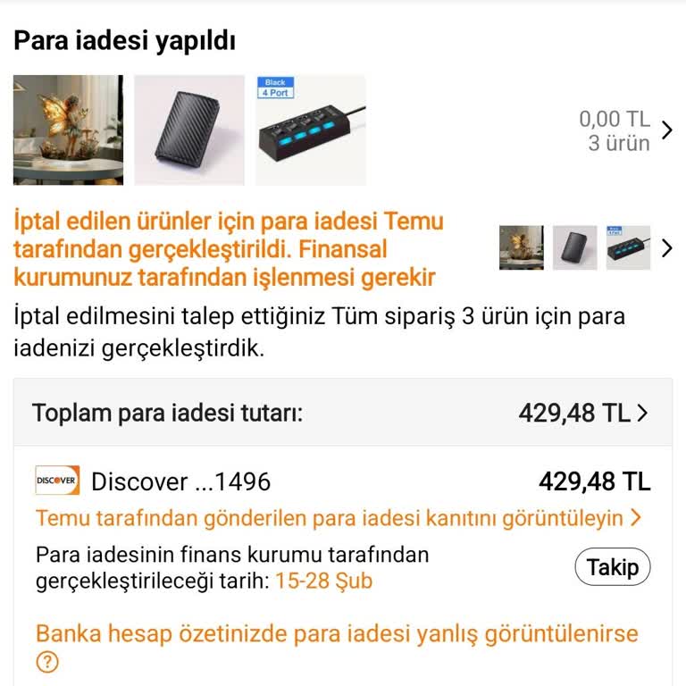 Geri İade Edilen Ürünün Para İadesi Yapılmadı: Müşteri Memnuniyetsizliği