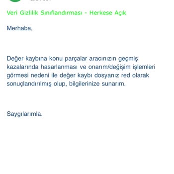 Değer Kaybı Mağduriyeti: İki Ayrı Kaza, Aynı Red