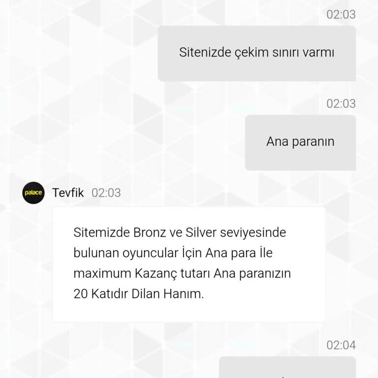 Palacebet'te Haksız Kazanç Kısıtlaması