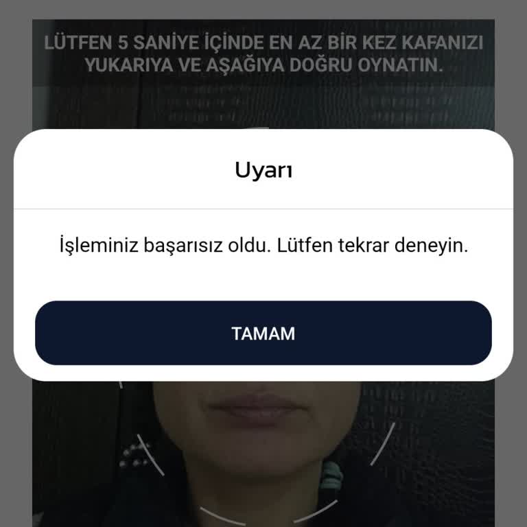Payco Canlı Tarama Sorunu: Yüz Tanıma Başarısızlığı
