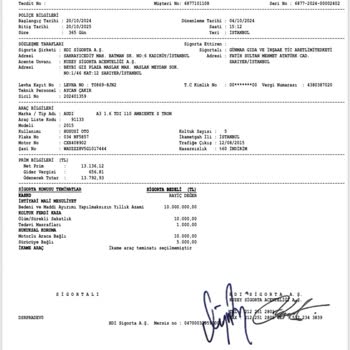 Onaylanan Hasar Dosyasının Haksız Reddedilmesi