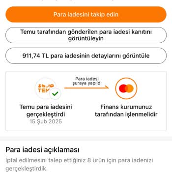 İade Edilmeyen Ürünler Ve Banka Sorunları
