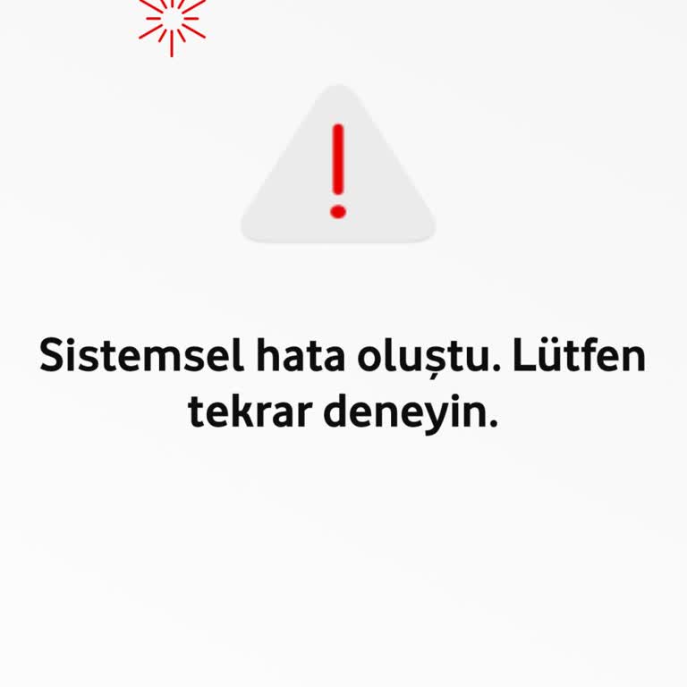 Vodafone Sistem Hatası Nedeniyle Cihaz Alımı Yapılamıyor