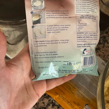 Dr. Oetker Ürünlerinde Plastik Ve Acı Badem Kokusu Sorunu