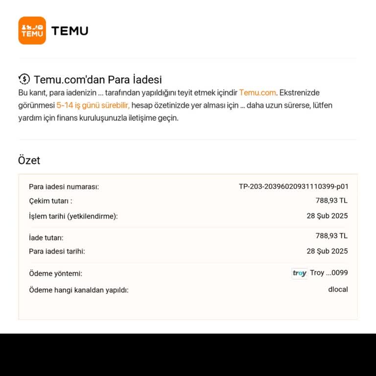 İade Edilmeyen Sipariş Ücreti Ve Destek Hattının Yetersizliği
