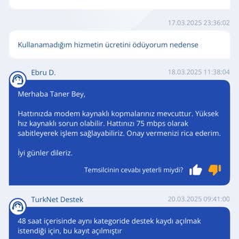 TurkNet Hizmetinde Yaşanan Sürekli Sorunlar Ve İletişim Eksikliği