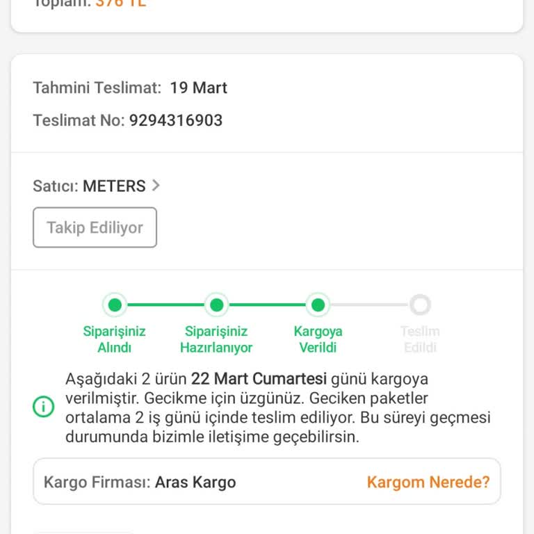 Trendyol'dan Alınan Ürün Teslim Edilmiyor