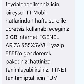 Hafta Sonu İnternet Kesintisi Ve Fatura İndirimi Talebi