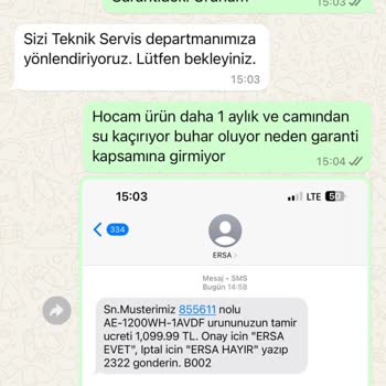 Garantili Saatte Su Geçirme Sorunu