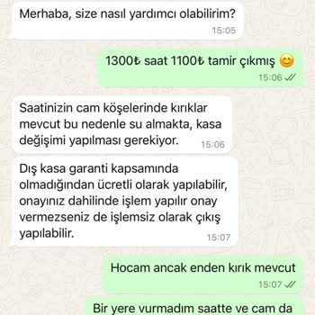 Garantili Saatte Su Geçirme Sorunu