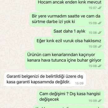 Garantili Saatte Su Geçirme Sorunu