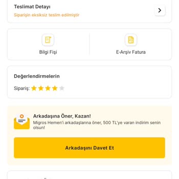 Migros Hemen'den Gelen Taş Gibi Pide Ve İade Sorunu