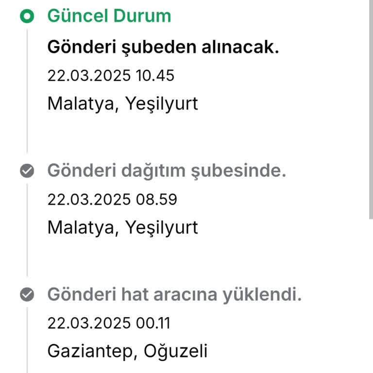 Kargo Firması Teslimat Sorunu Ve Uzak Şube Mesajı