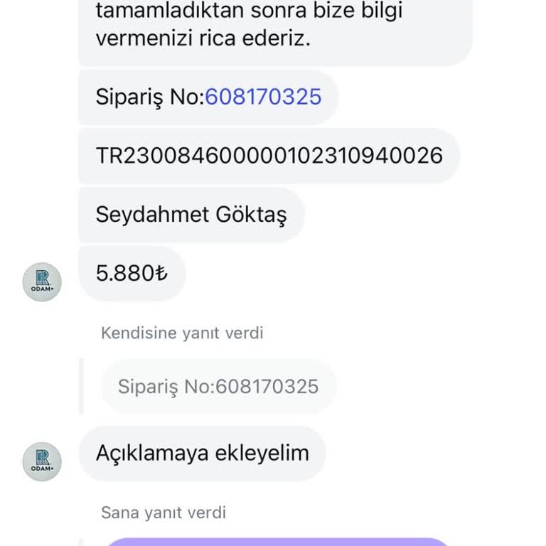 Sipariş Sonrası Engellenme Ve İletişim Sorunu
