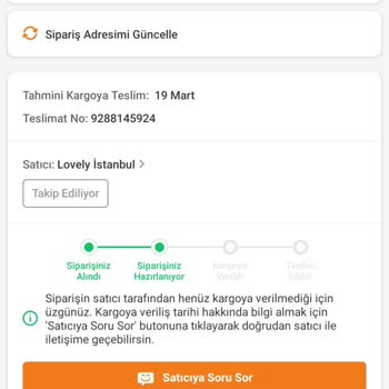 Bayram Alışverişimde Yaşadığım Kargo Sorunu
