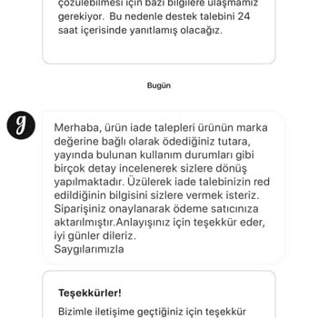 Gardrops Premium'dan Kusurlu Ürün Ve İade Sorunu