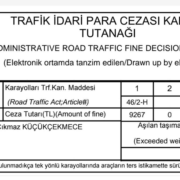 Trafik Cezası Ve Yetersiz Yol İşaretleri Mağduriyeti