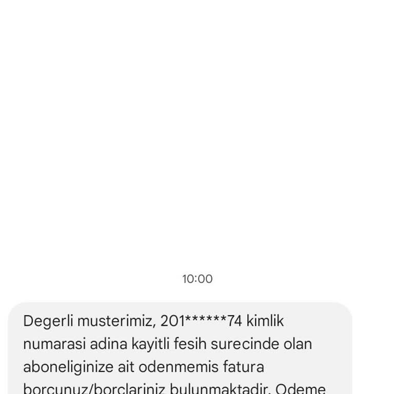 Habersiz Çıkartılan Hat Ve Borç Mesajı Sorunu