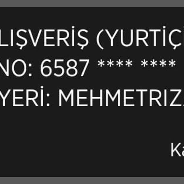 Ziraat Kartı İle Yapılan İşlemde Para Kesildi, Ürün Teslim Edilmedi