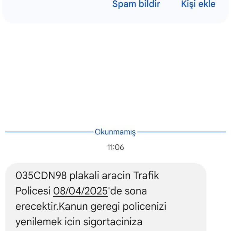 Hiç Aracım Yokken Trafik Poliçesi Mesajı Aldım