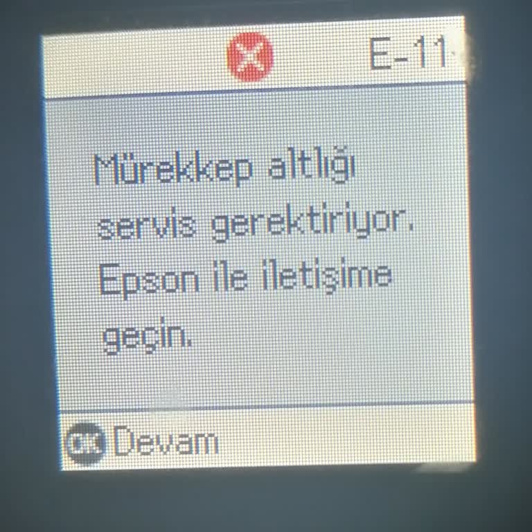 Epson Yazıcıda Sürekli Tekrarlayan Mürekkep Altlığı Sorunu!