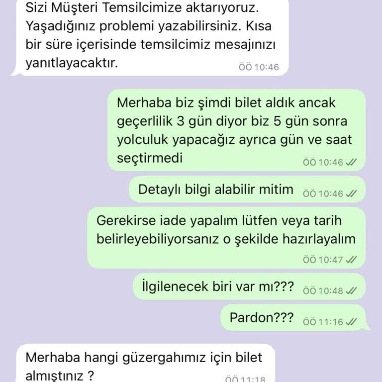 Havaist'ten Aldığım Biletlerde İade Ve Tarih Sorunu