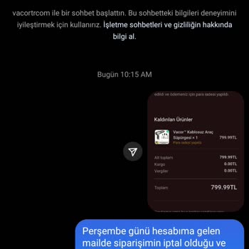 İade Edilmeyen Para Ve Yanıtsız Mesajlar