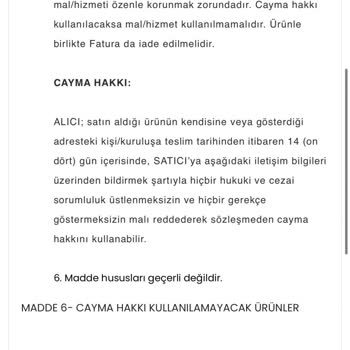 Ürün Teslimatında Sorumsuzluk Ve İptal Seçeneği Eksikliği