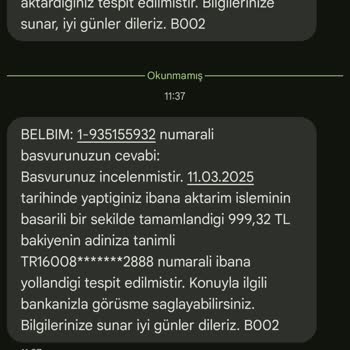 Yanlış IBAN'a Yapılan Para Transferi Sorunu