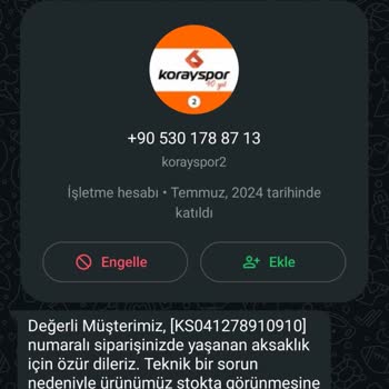 Stokta Görünen Ürünün Teslim Edilmemesi Ve Para İadesi Talebi