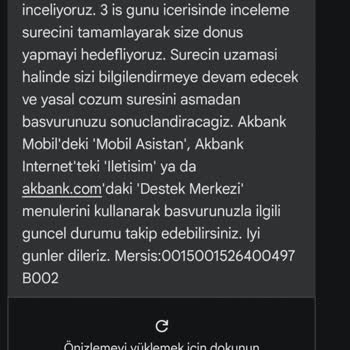 Akbank Mobil Uygulama Taksitli Avans Sorunu