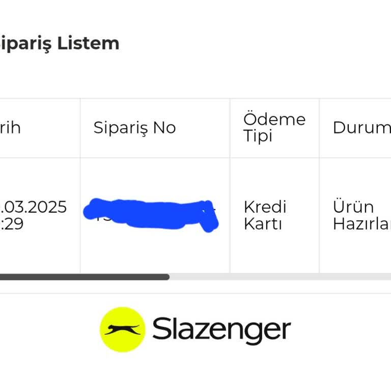 Slazenger Siparişi: Kargo Ve İletişim Krizi