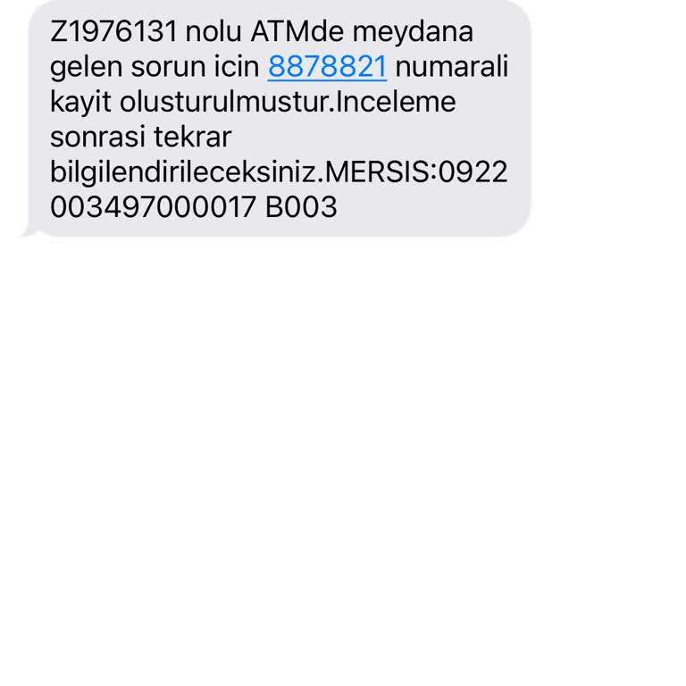 ATM'de Sıkışan Para Ve Geri Dönüş Sorunu