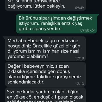 WhatsApp Müşteri Hizmetleri Ve Ürün Değişimi Sürecindeki Zorluklar