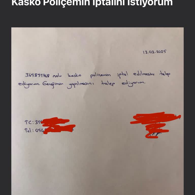 Sigorta İptal Sürecinde Yaşanan Zorluklar Ve Geciken Ücret İadesi