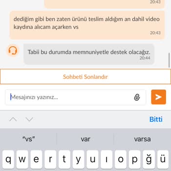 Ürün İadesinde Yaşanan Sorun