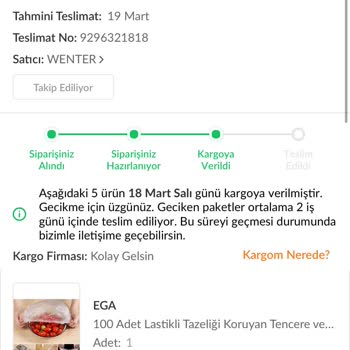 Teslim Edilmeyen Sipariş Ve İade Sorunu