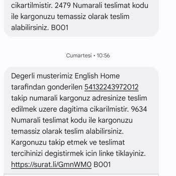 Sürat Kargo Tuşba Şubesi: Teslimat Sorunu Ve İletişim Eksikliği