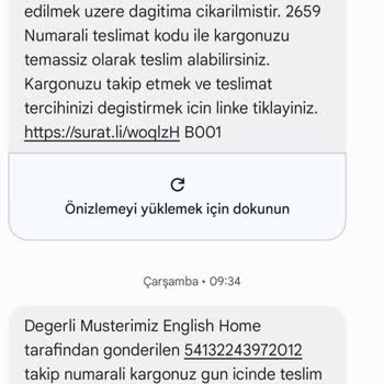 Sürat Kargo Tuşba Şubesi: Teslimat Sorunu Ve İletişim Eksikliği