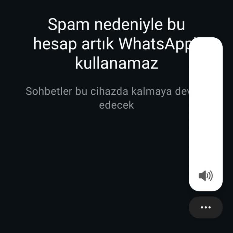 WhatsApp Spam Algısı Nedeniyle Kullanım Sorunu!