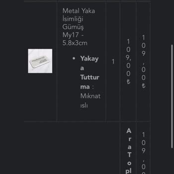 Eksik Logo İle Gelen Yaka İsimliği Sorunu