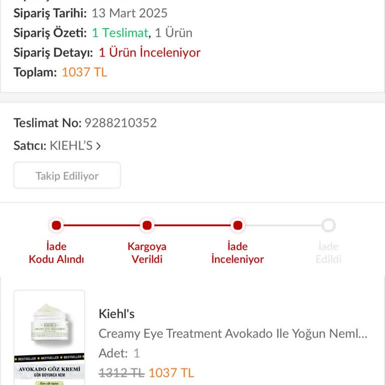 Trendyol'dan Aldığım Ürün İade Edildi Mağdurum