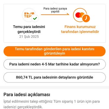 İade Edilmeyen Para: Temu Ve Banka Arasında Sıkıştım!