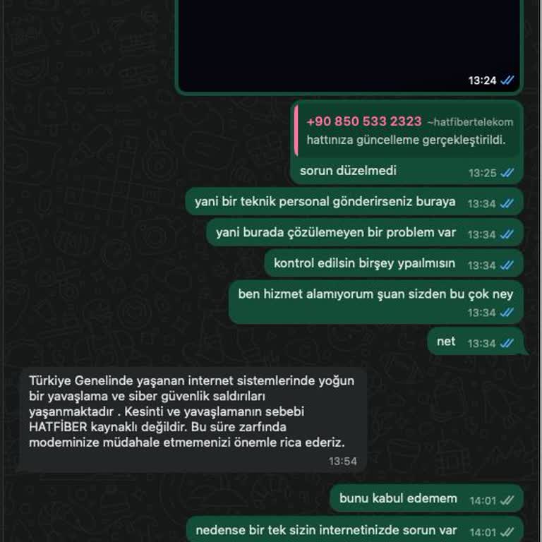 Kesintili İnternet Ve Ulaşılamayan Destek Hizmeti