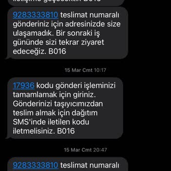 Kargo Şirketinin İletişim Ve Teslimat Sorunları