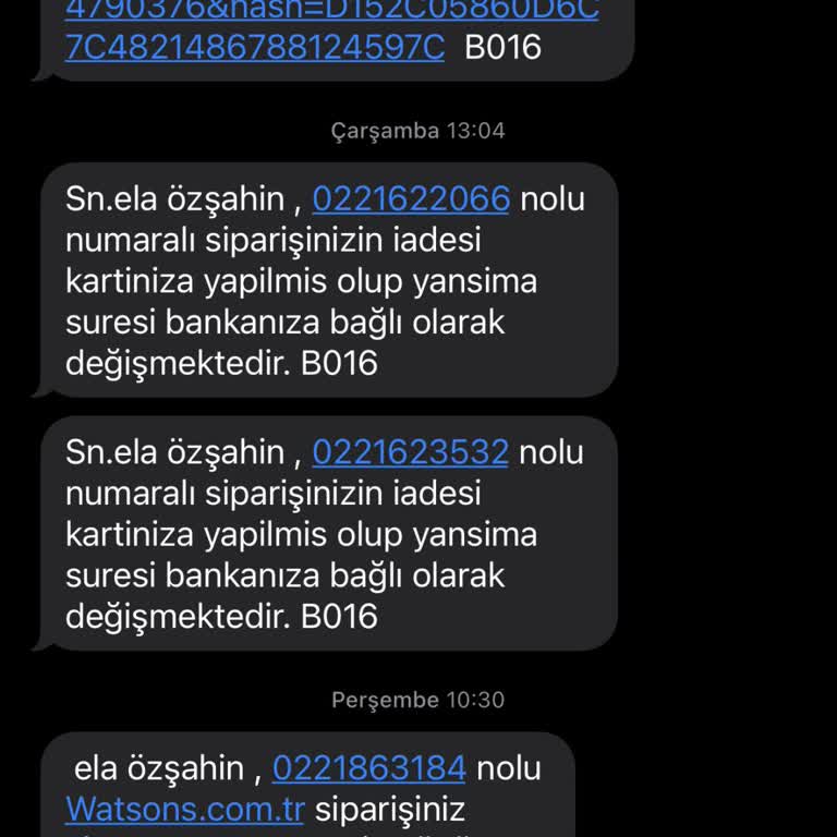 Watsons Alışverişinde İptal Ve İade Sorunu