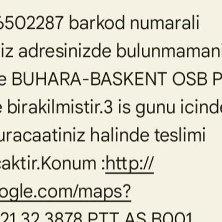 PTT Kargo'nun Yanıltıcı Teslimat Bildirimi
