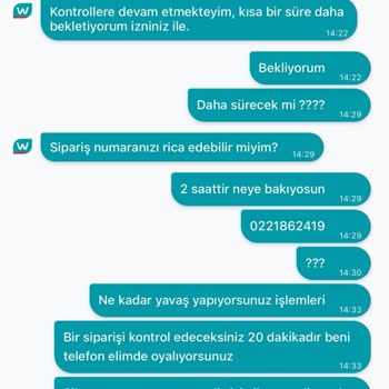Sipariş İptali Ve Yetersiz Müşteri Hizmeti